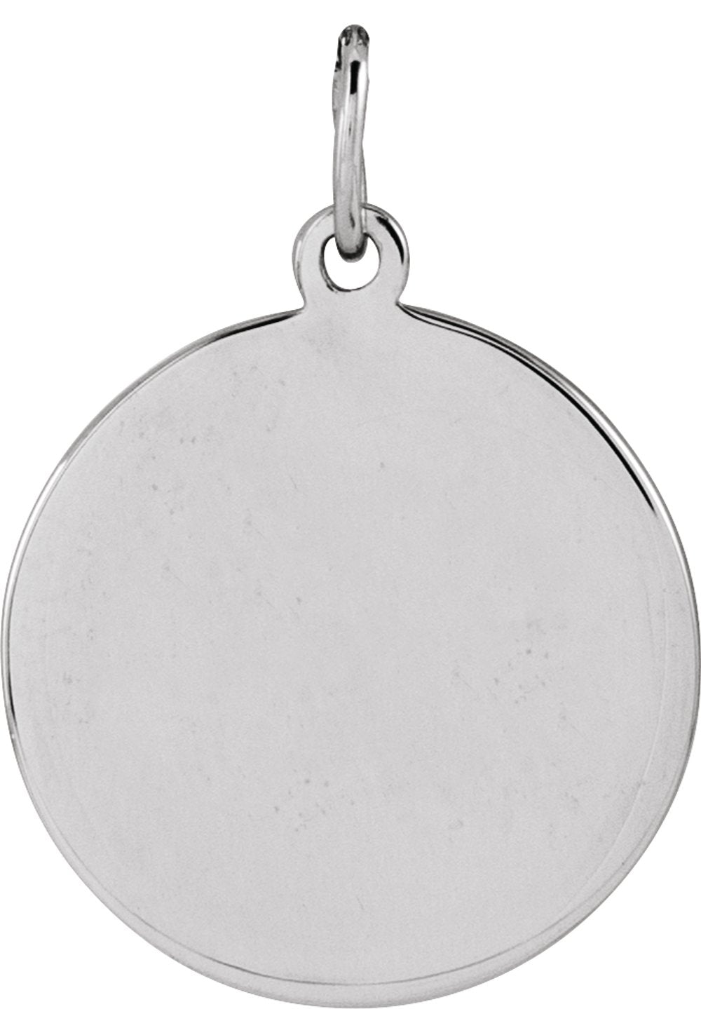 Sterling Silver Engravable Basketball Pendant