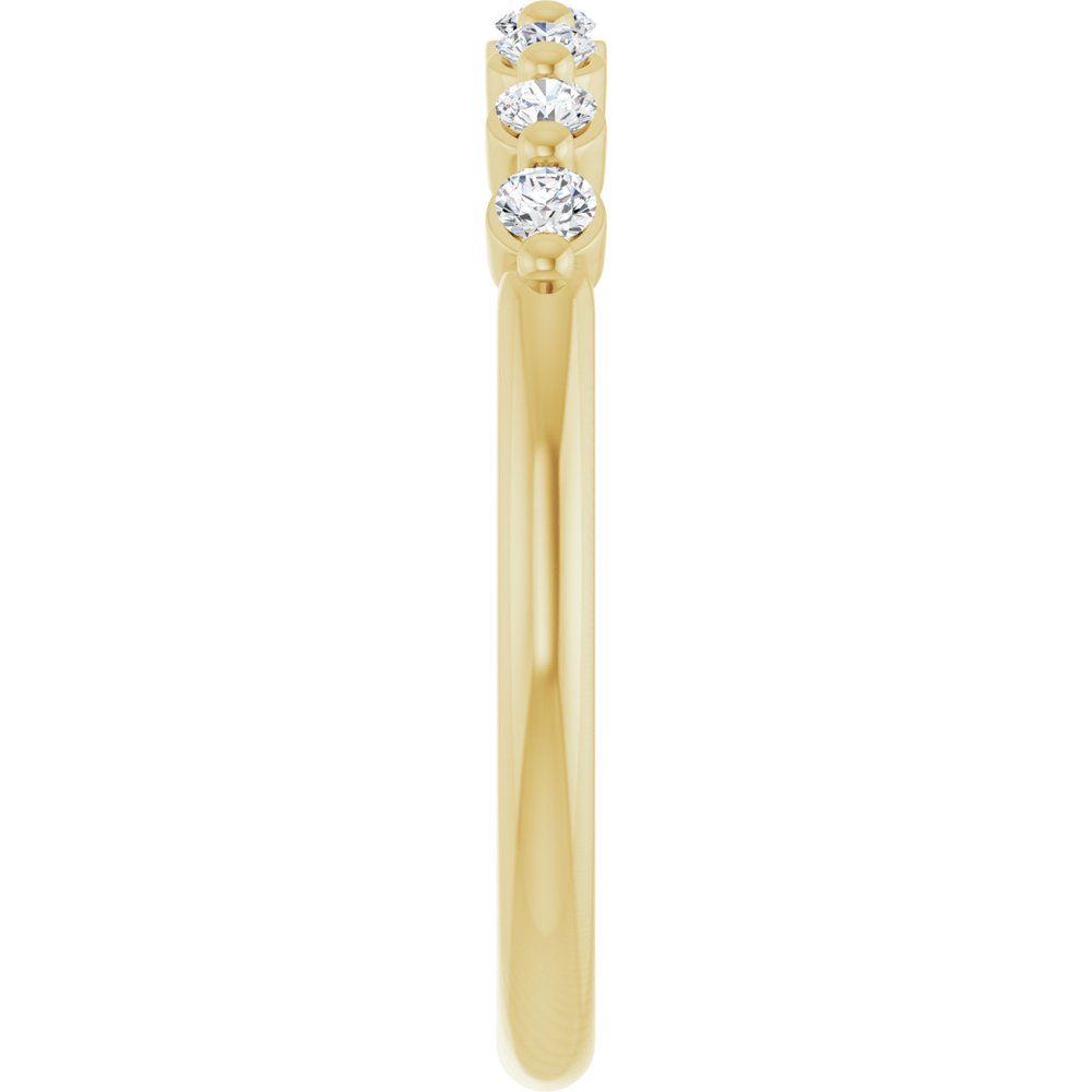 14K Yellow Gold 1/5 CTW Lab-Grown Diamond Anniversary Band