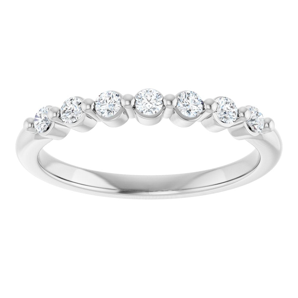 14K White Gold 1/5 CTW Lab-Grown Diamond Anniversary Band