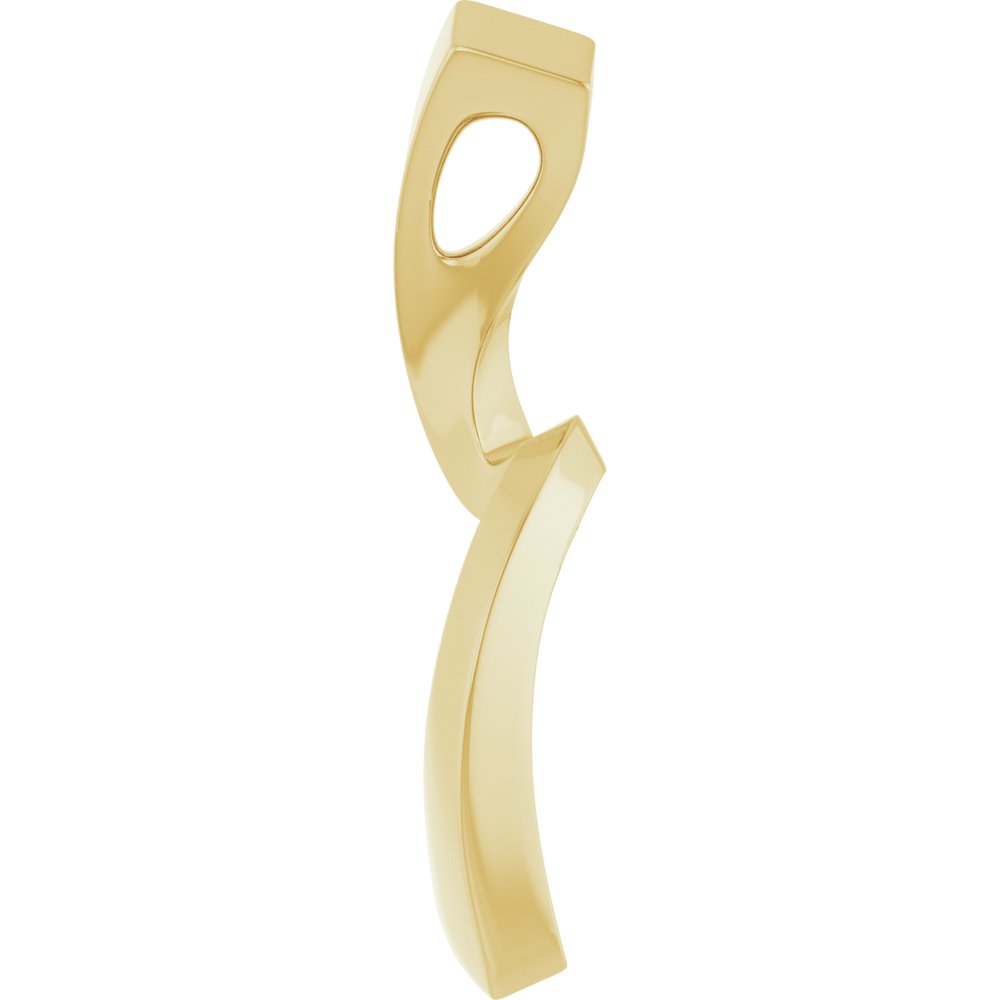 14K Yellow Gold Freeform Pendant