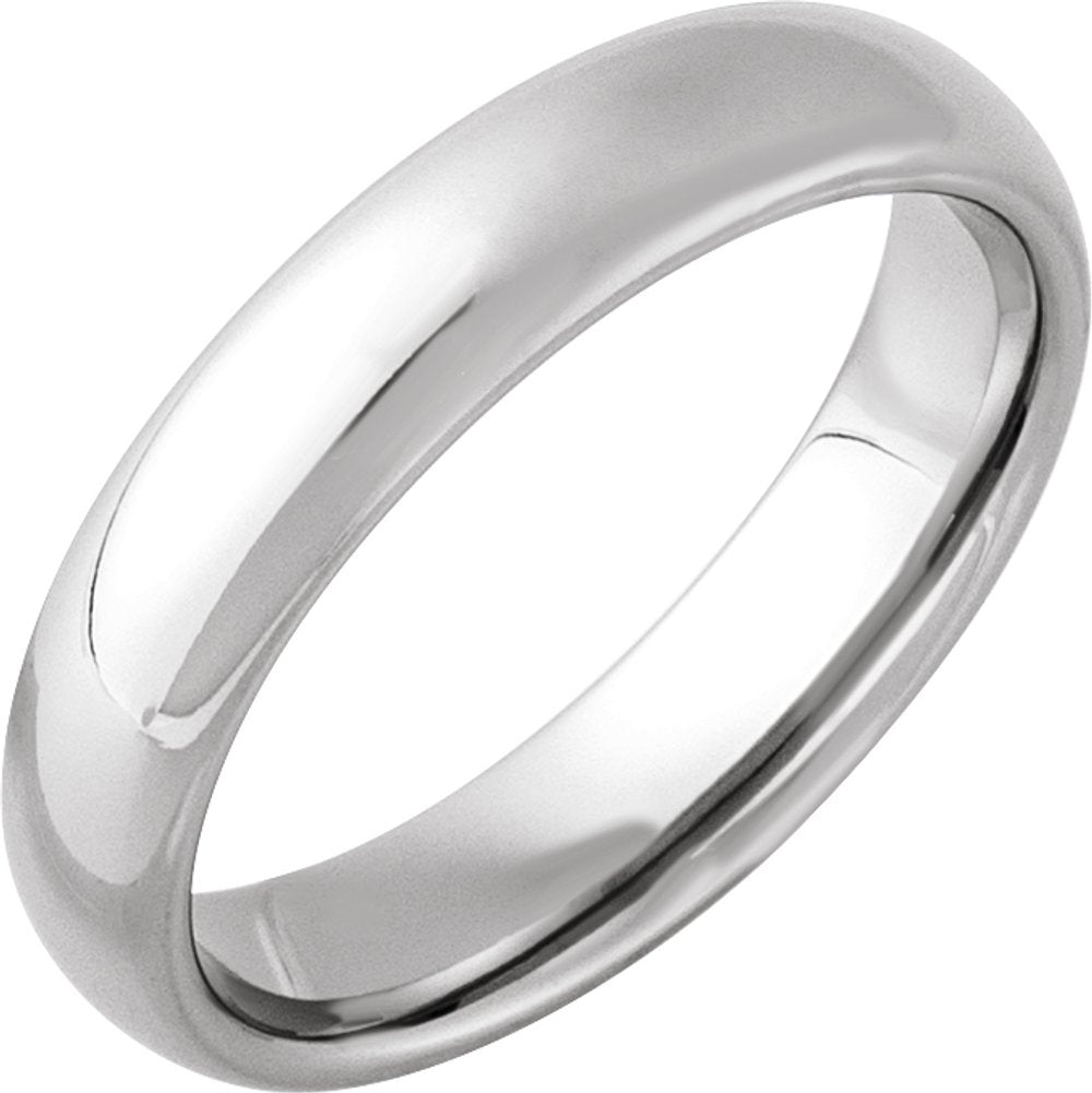 Tungsten 5 mm European-Style Comfort-Fit Band