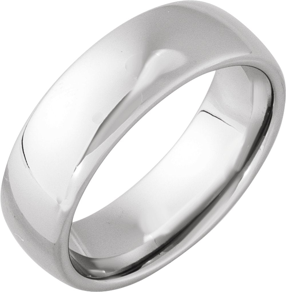 Tungsten 7 mm European-Style Comfort-Fit Band