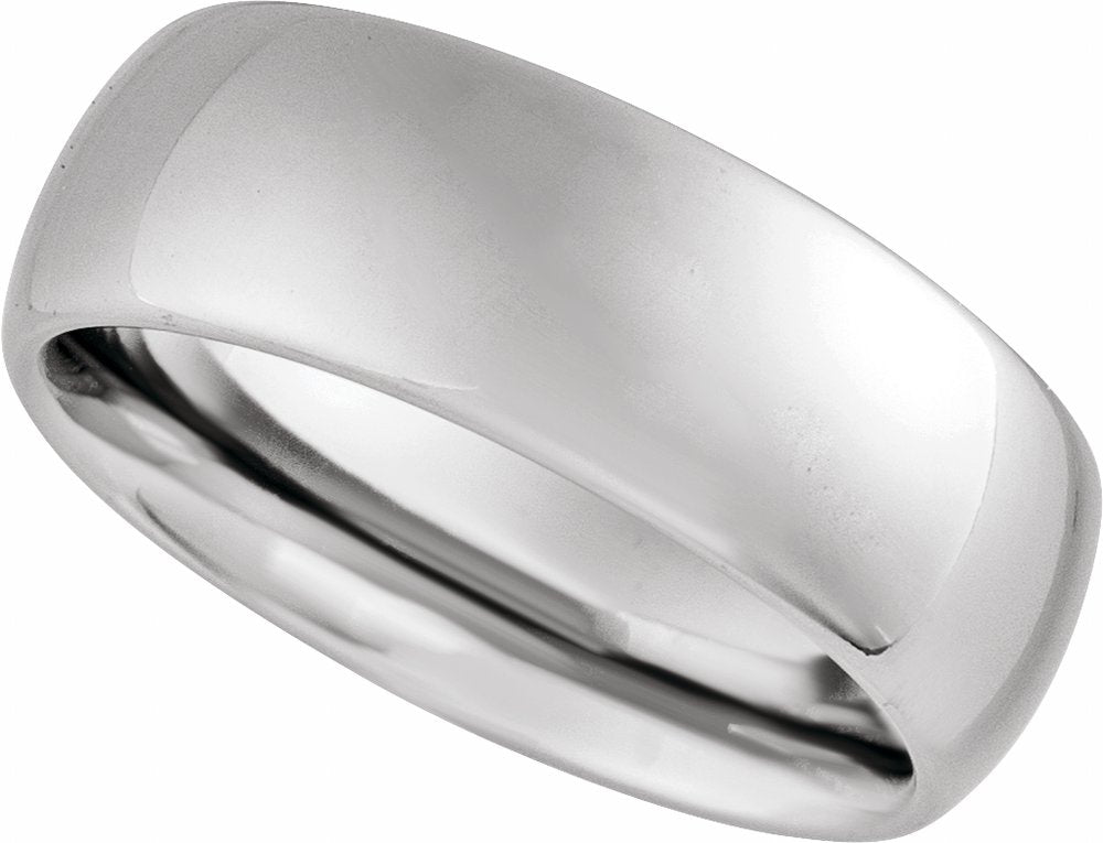 Tungsten 8 mm European-Style Comfort-Fit Band