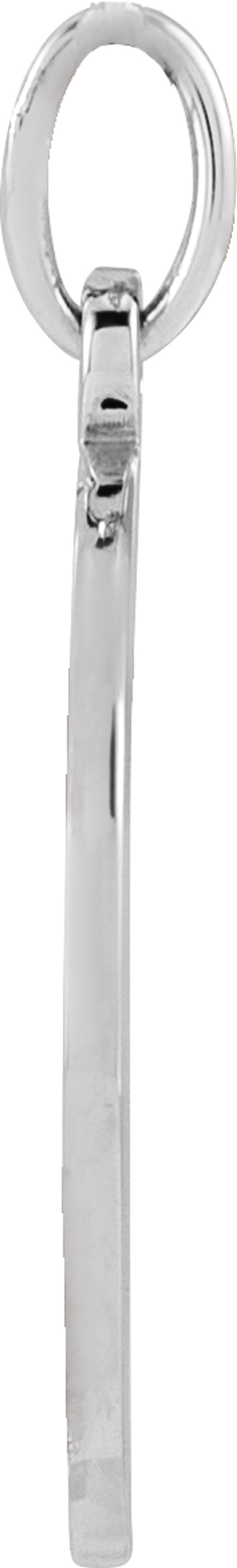 Sterling Silver Engravable Baseball/Softball Pendant