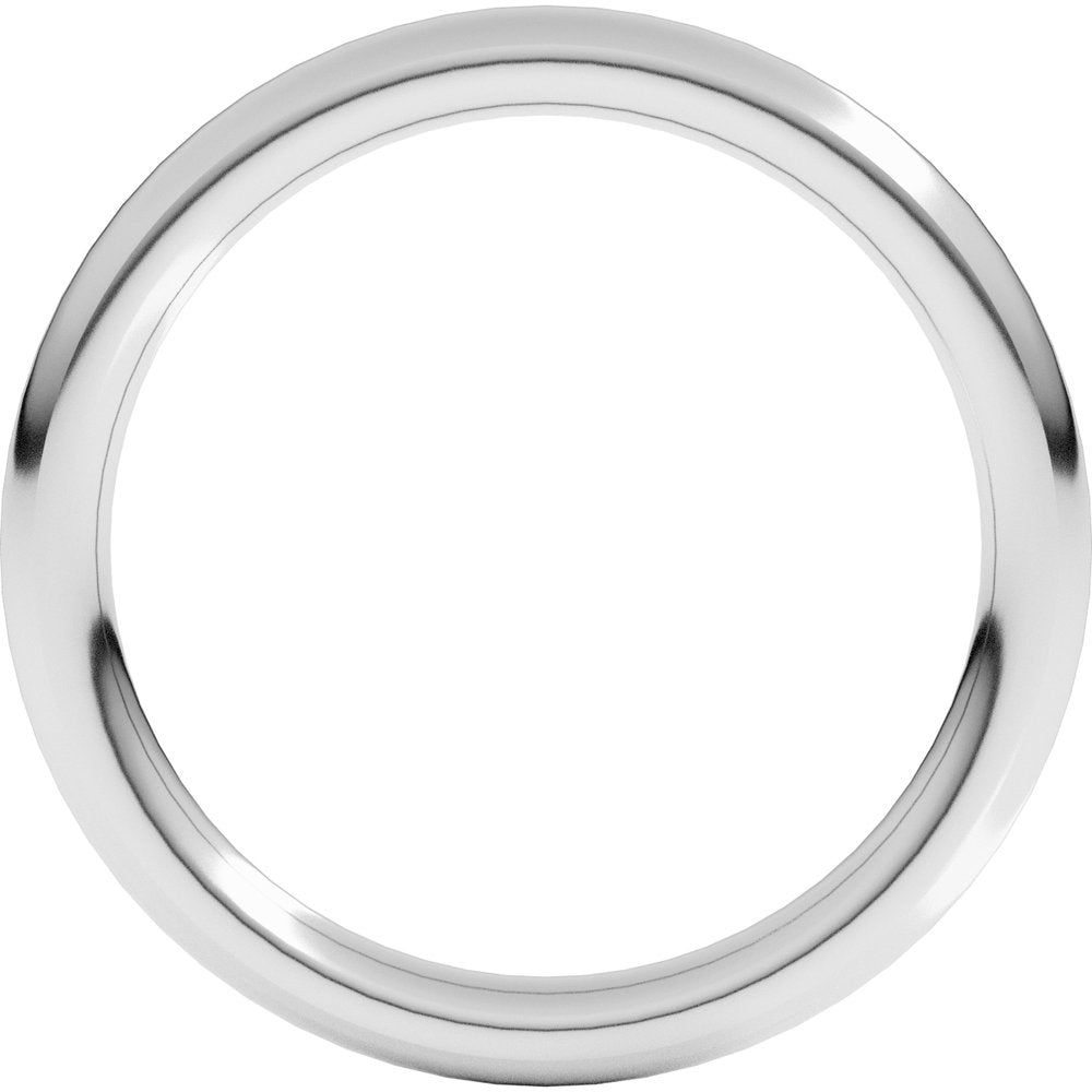Platinum 2 mm Heavyweight Comfort-Fit European-Style Band Size 7