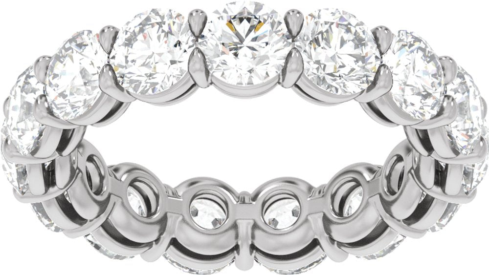 14K White Gold 4 3/4 CTW Lab-Grown Diamond Low Profile Eternity Band