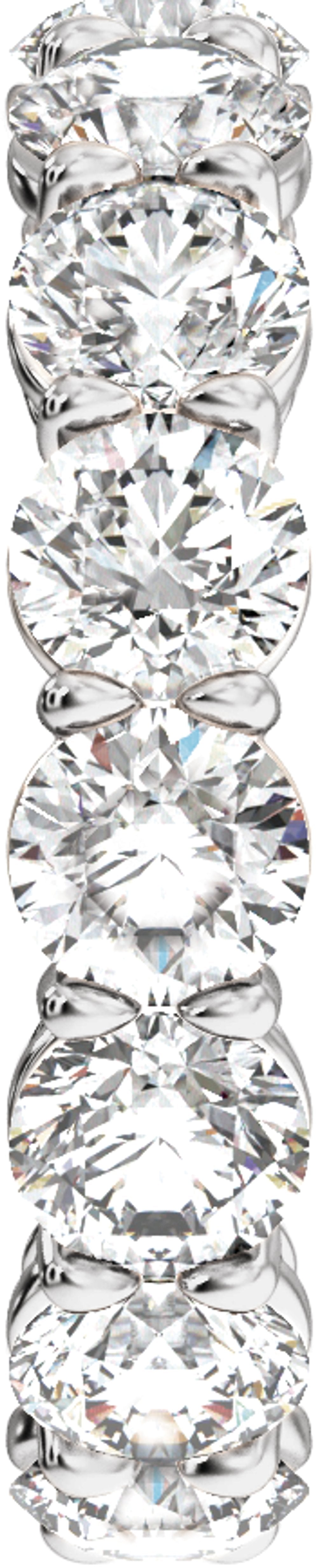 14K White Gold 4 3/4 CTW Lab-Grown Diamond Low Profile Eternity Band