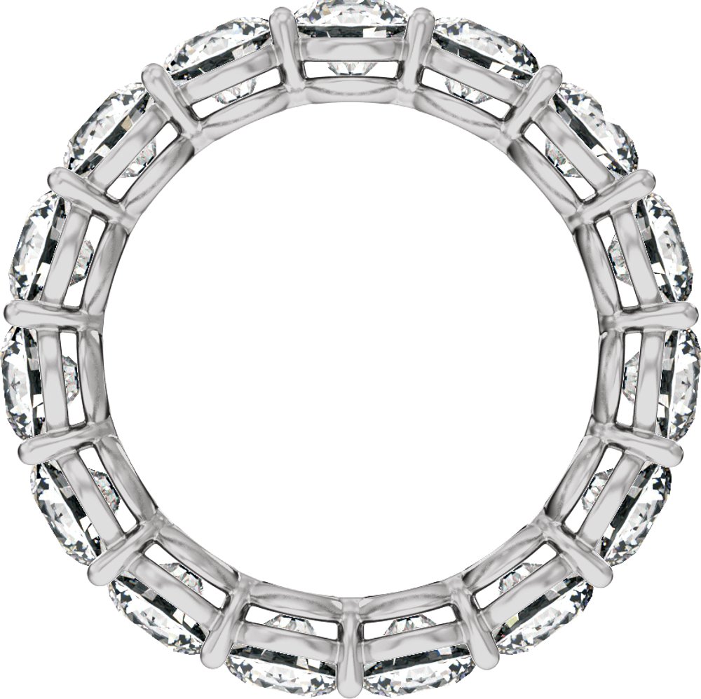 14K White Gold 4 3/4 CTW Lab-Grown Diamond Low Profile Eternity Band