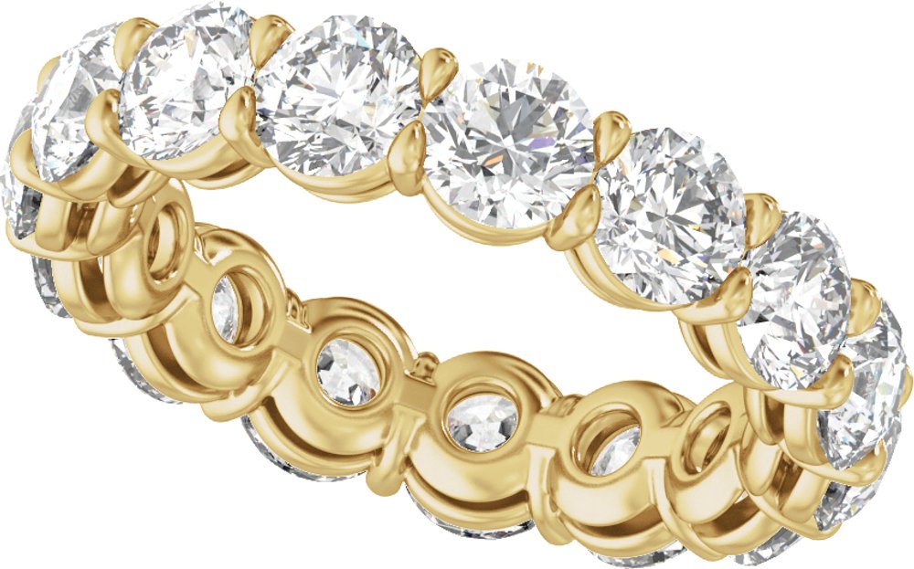 14K Yellow Gold 4 3/4 CTW Lab-Grown Diamond Low Profile Eternity Band