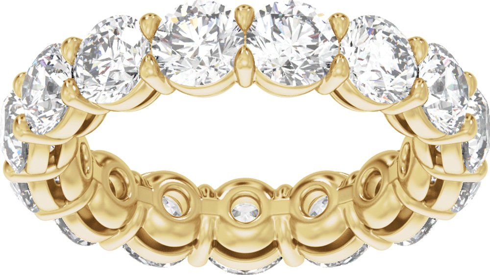 14K Yellow Gold 4 3/4 CTW Lab-Grown Diamond Low Profile Eternity Band