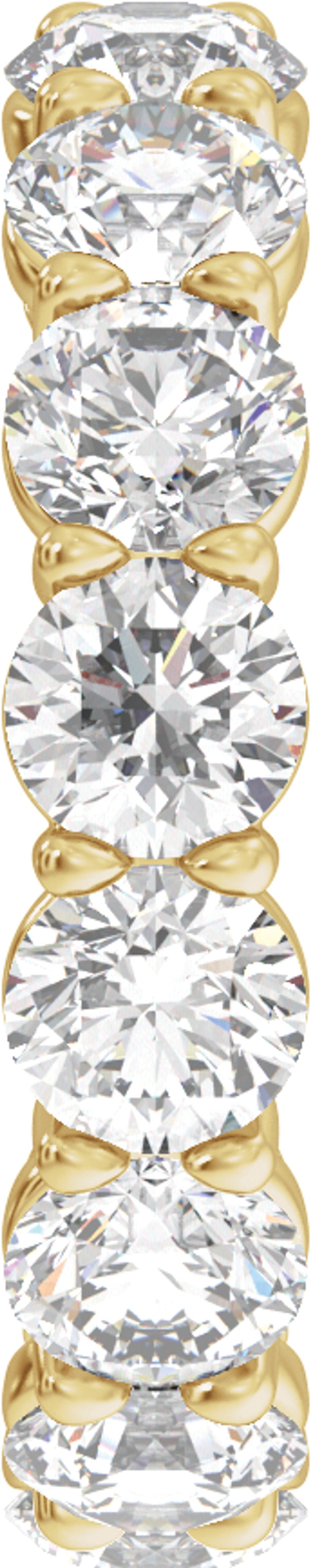 14K Yellow Gold 4 3/4 CTW Lab-Grown Diamond Low Profile Eternity Band