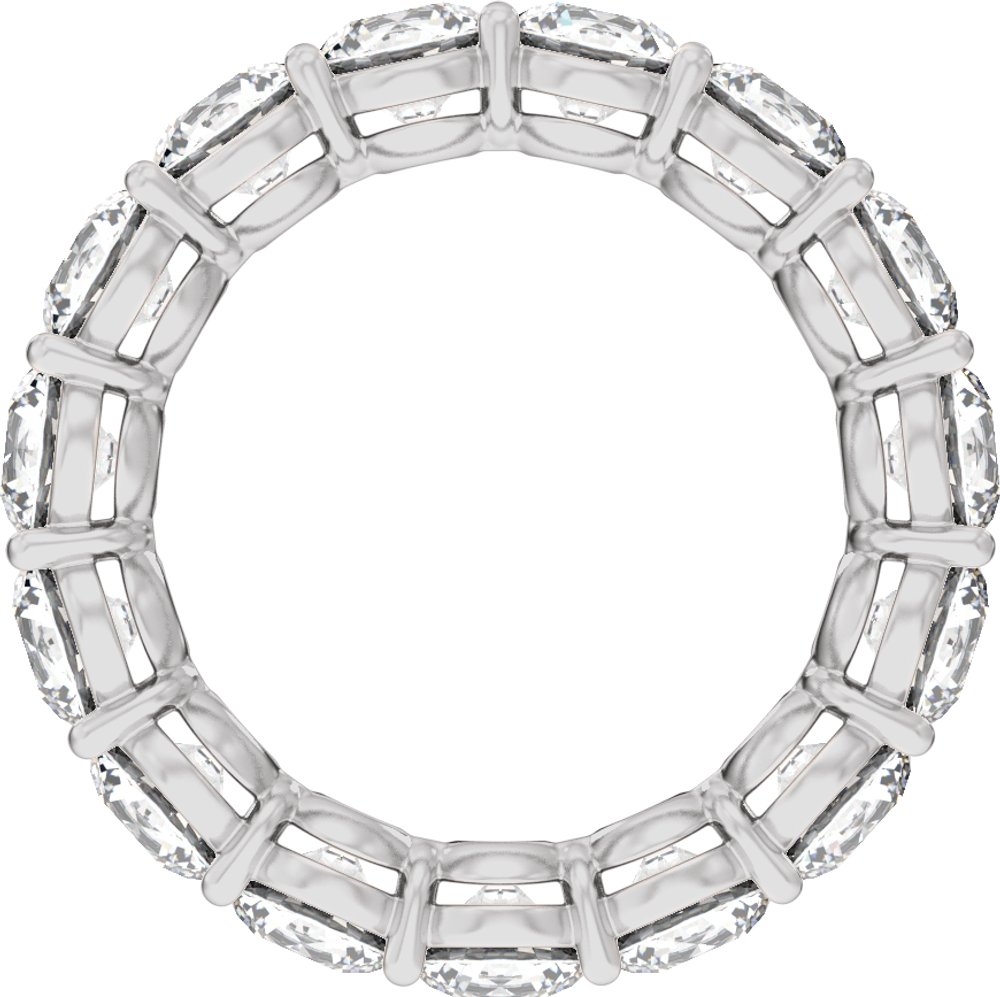 14K White Gold 4 3/4 CTW Lab-Grown Diamond Low Profile Eternity Band