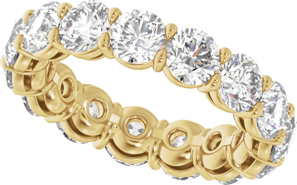 14K Yellow Gold 4 3/4 CTW Lab-Grown Diamond Low Profile Eternity Band