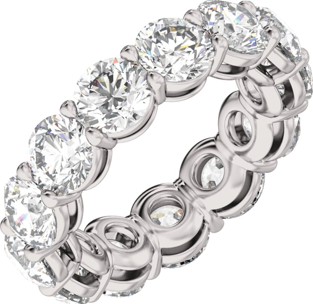 14K White Gold 8 3/4 CTW Lab-Grown Diamond Low Profile Eternity Band
