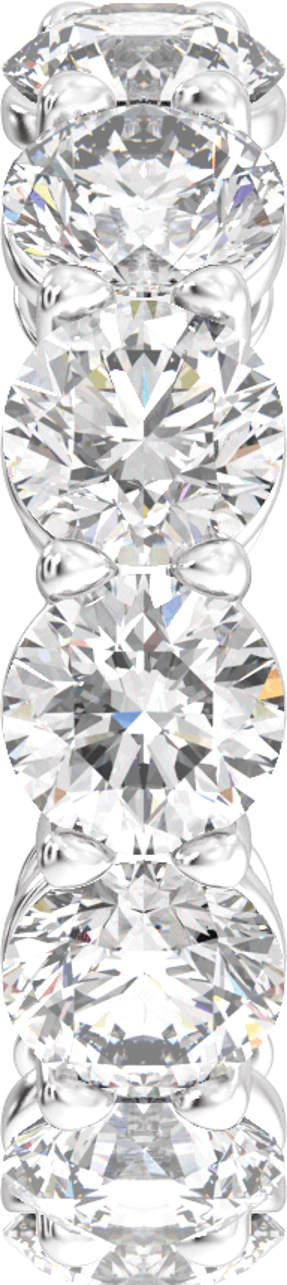 14K White Gold 8 3/4 CTW Lab-Grown Diamond Low Profile Eternity Band