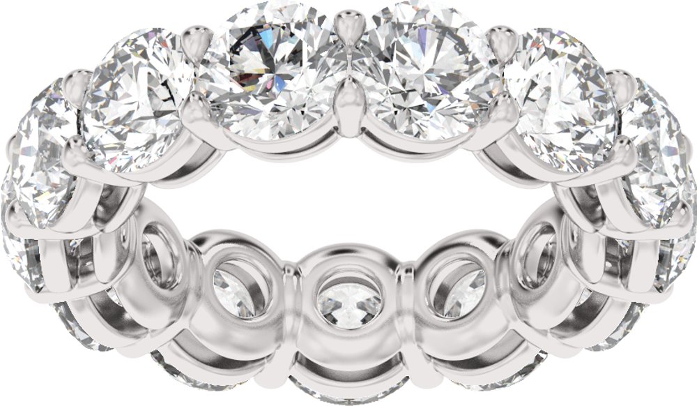 14K White Gold 8 3/4 CTW Lab-Grown Diamond Low Profile Eternity Band