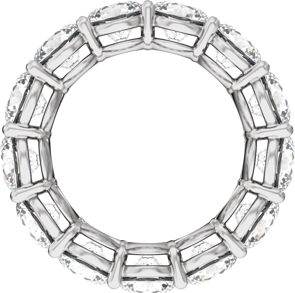 14K White Gold 6 3/4 CTW Lab-Grown Diamond Low Profile Eternity Band