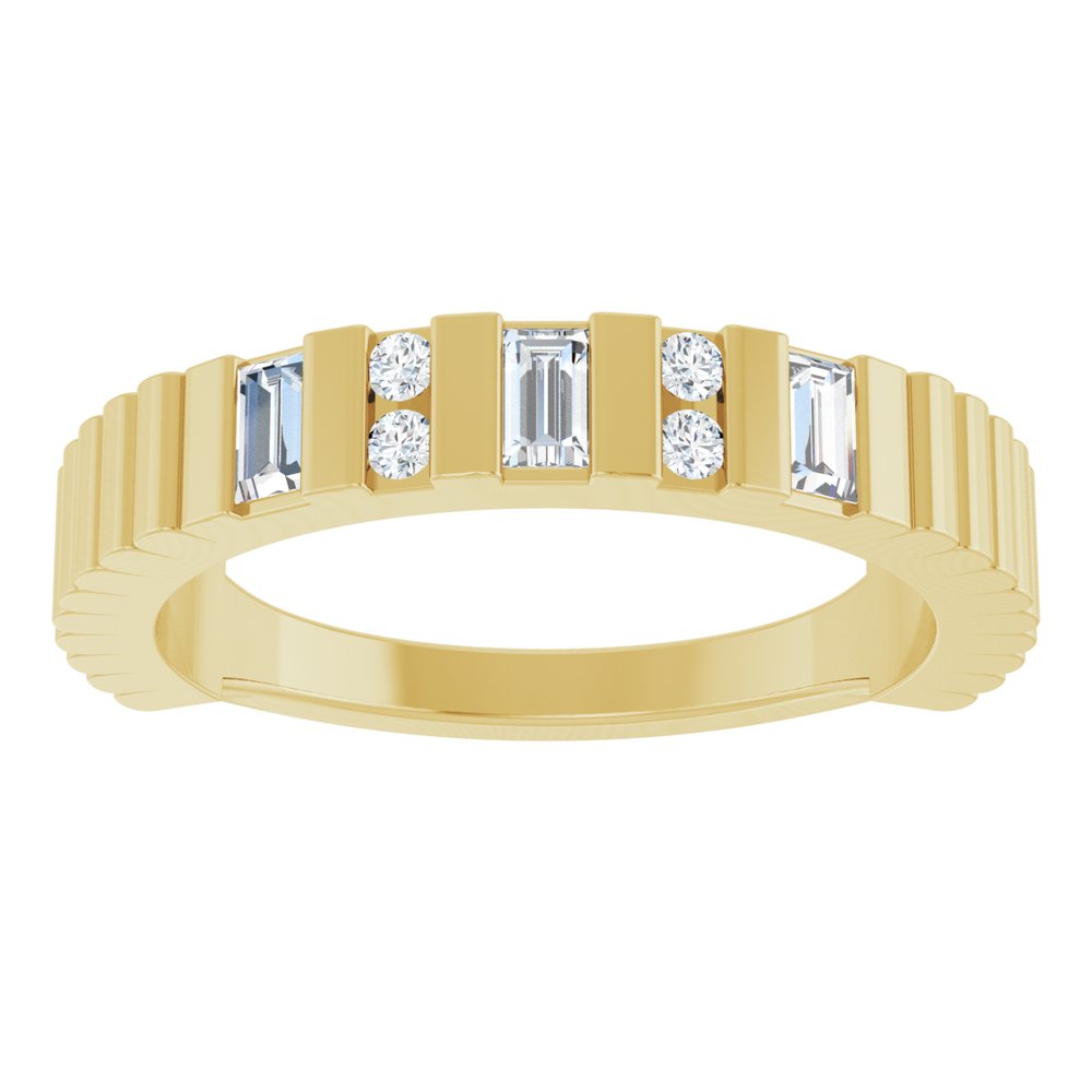 14K Yellow Gold 1/4 CTW Natural Diamond Anniversary Band