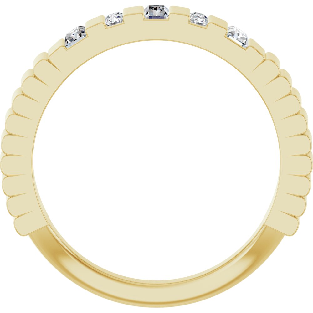 14K Yellow Gold 1/4 CTW Natural Diamond Anniversary Band