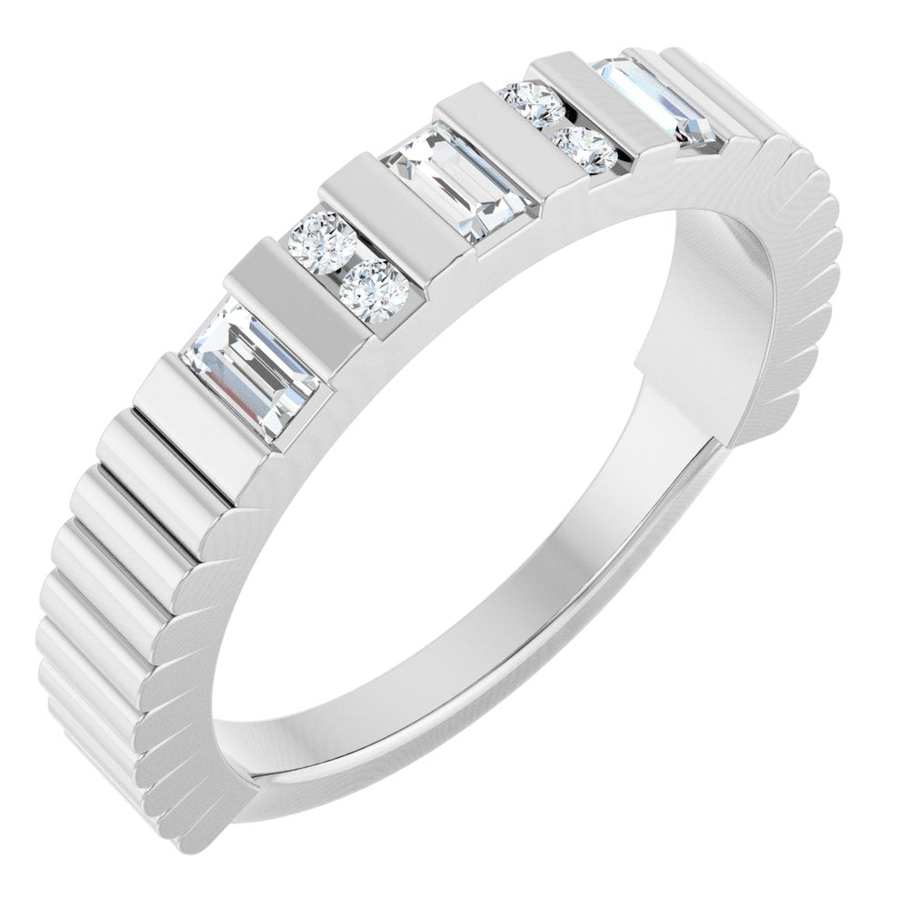 14K White Gold 1/4 CTW Lab-Grown Diamond Anniversary Band