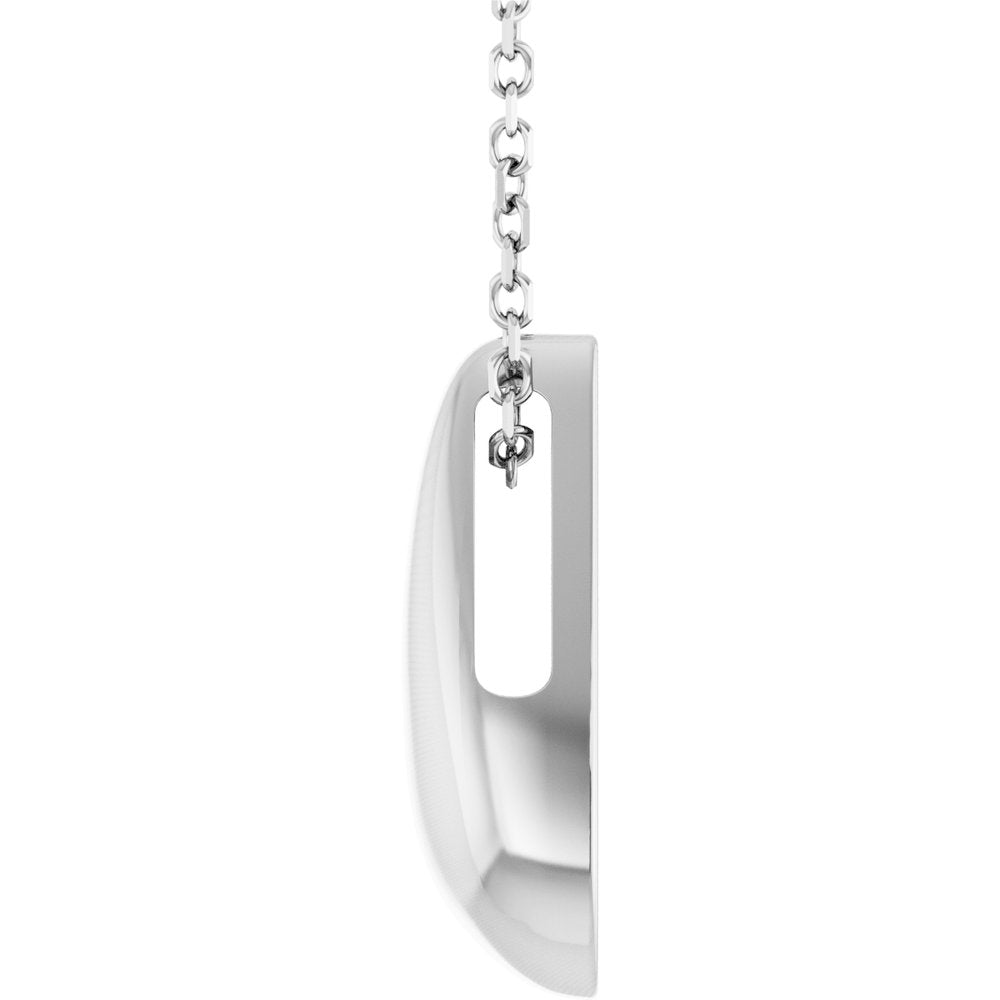 Sterling Silver Teardrop 16-18" Necklace