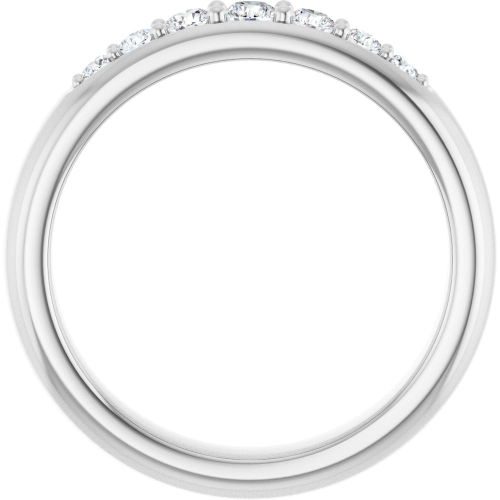 14K White Gold 1/3 CTW Lab-Grown Diamond Band