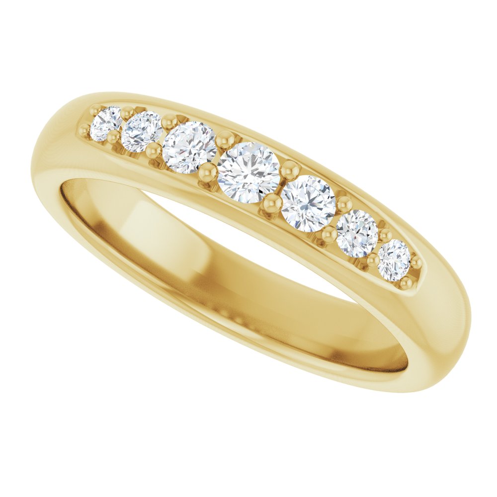 14K Yellow Gold 1/3 CTW Lab-Grown Diamond Band