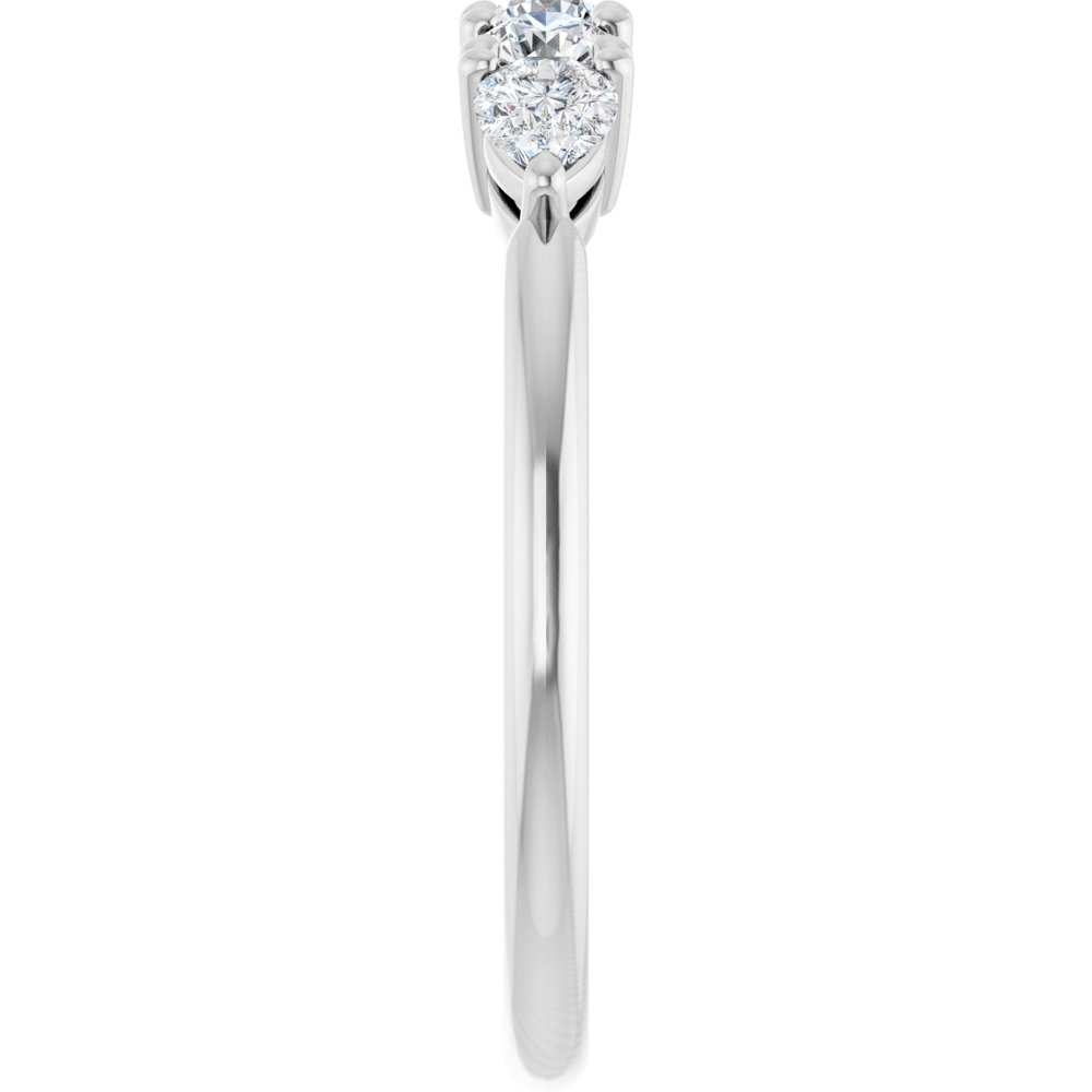 14K White Gold 1/2 CTW Natural Diamond Anniversary Band