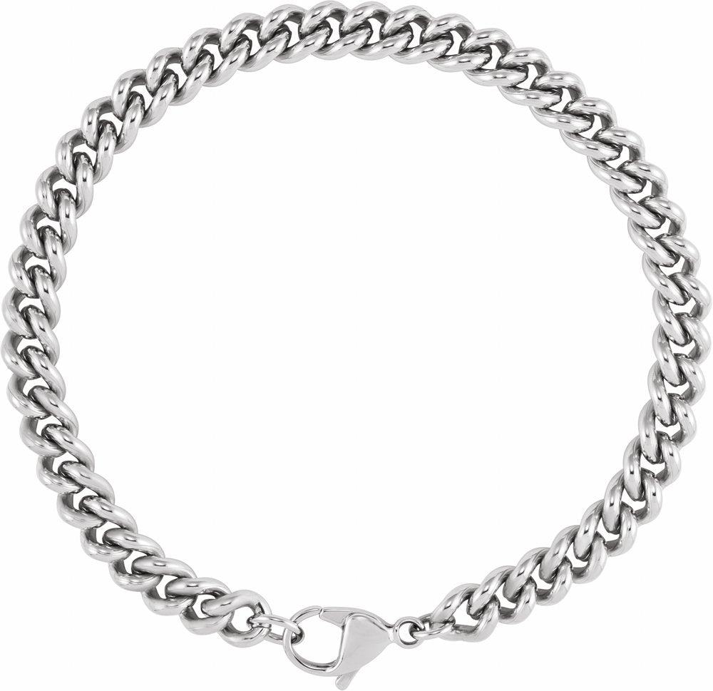 Stainless Steel 6.3 mm Curb 8" Chain