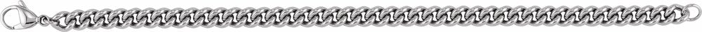 Stainless Steel 6.3 mm Curb 8" Chain