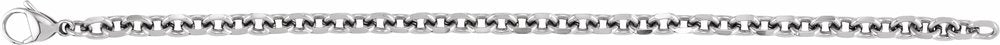 Titanium 5.5 mm Diamond-Cut Cable 8" Chain