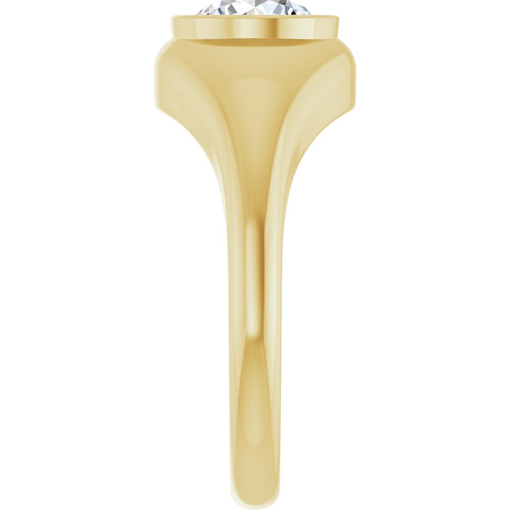 14K Yellow Gold 1 CT Lab-Grown Diamond Ring
