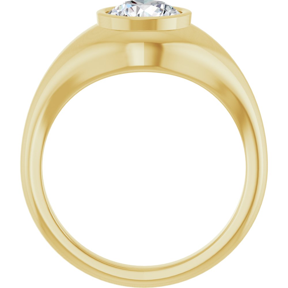14K Yellow Gold 1 CT Lab-Grown Diamond Ring