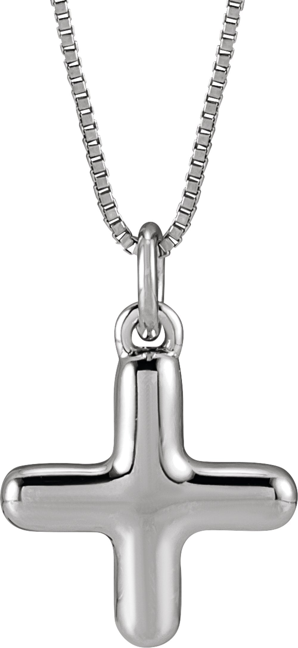 Sterling Silver Bubble Initial X 18" Necklace