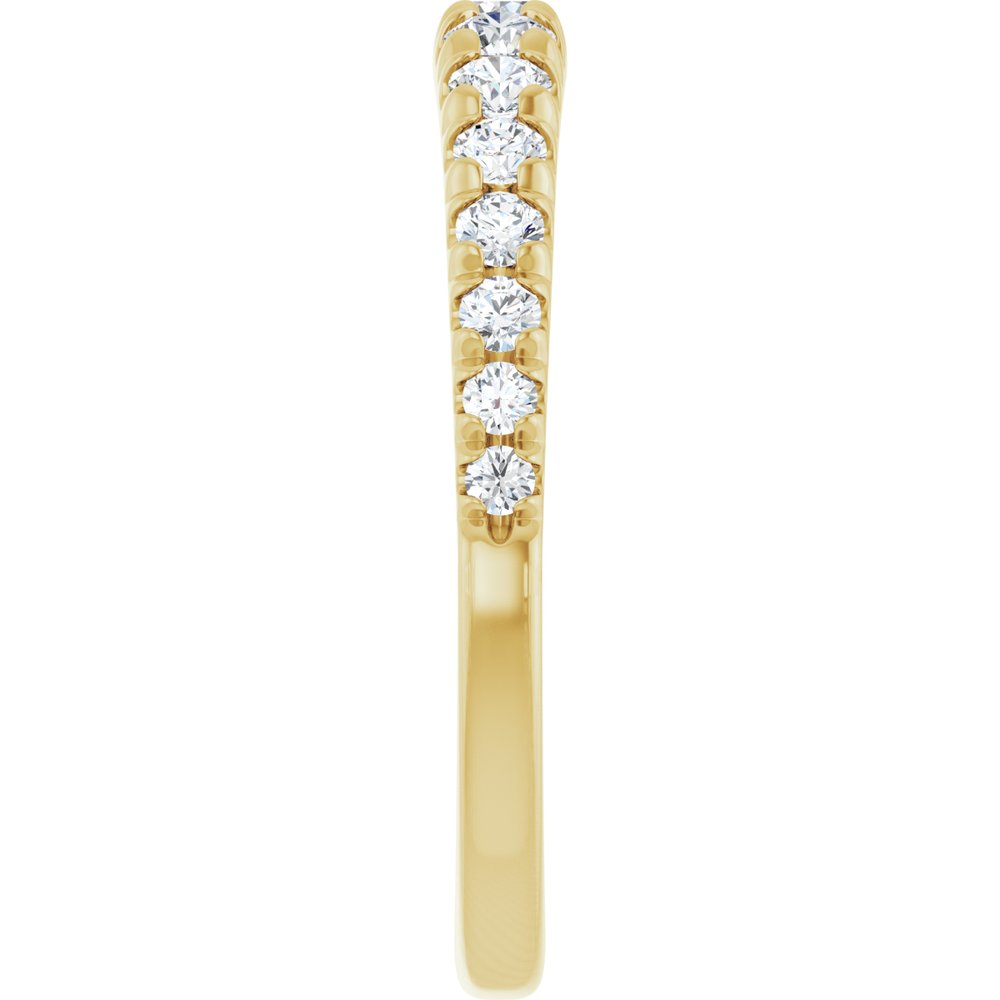 14K Yellow Gold 3/8 CTW Lab-Grown Diamond Anniversary Band