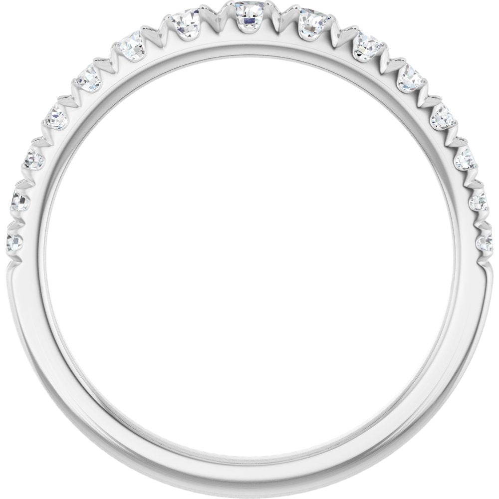 14K White Gold 3/8 CTW Lab-Grown Diamond Anniversary Band