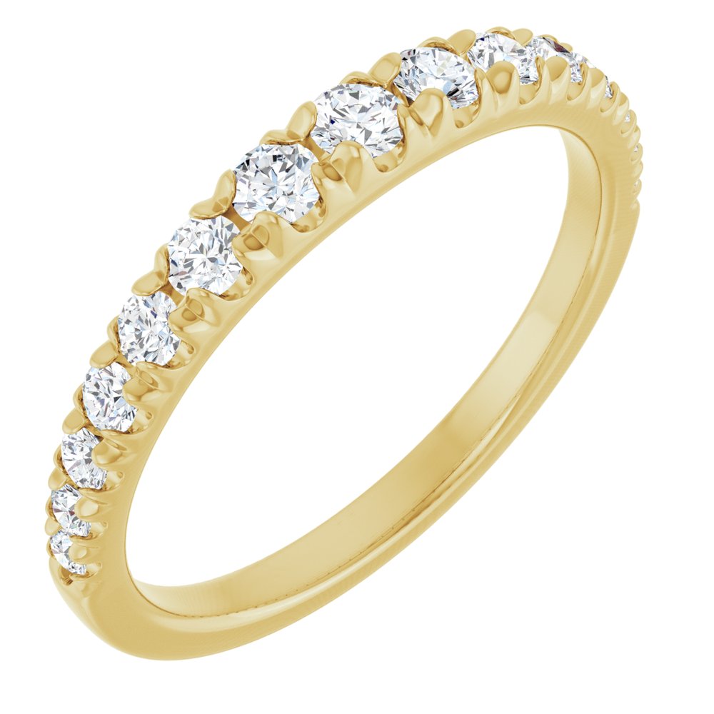 14K Yellow Gold 3/8 CTW Lab-Grown Diamond Anniversary Band