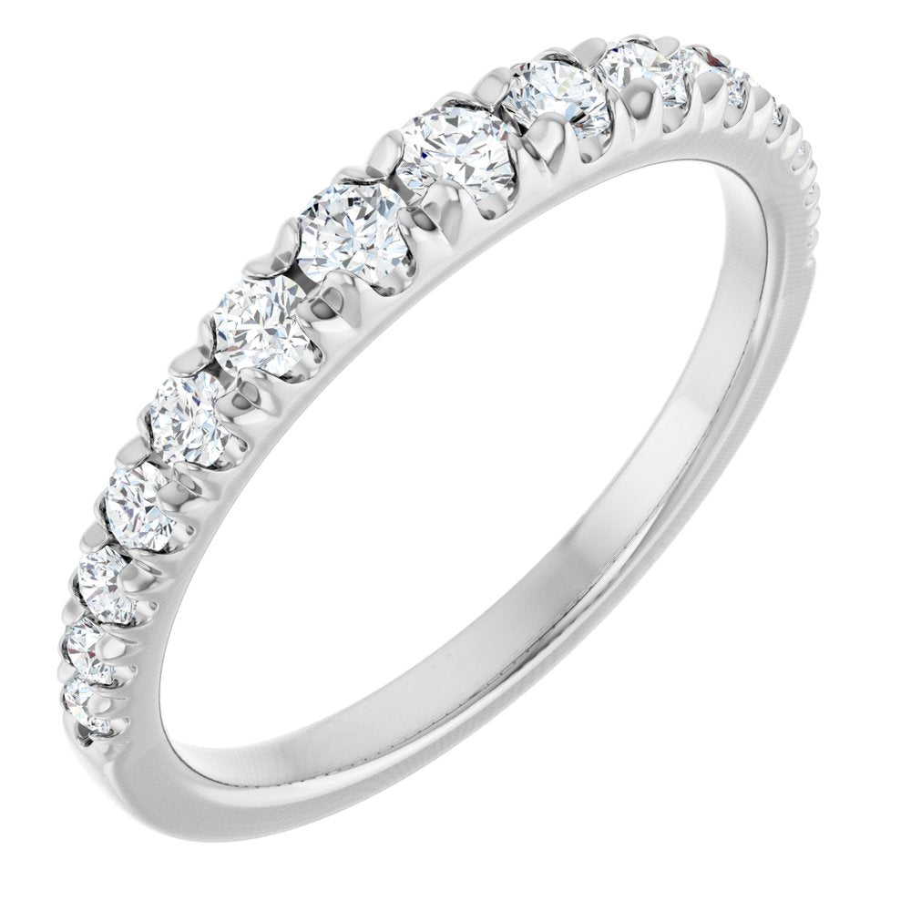 14K White Gold 3/8 CTW Lab-Grown Diamond Anniversary Band