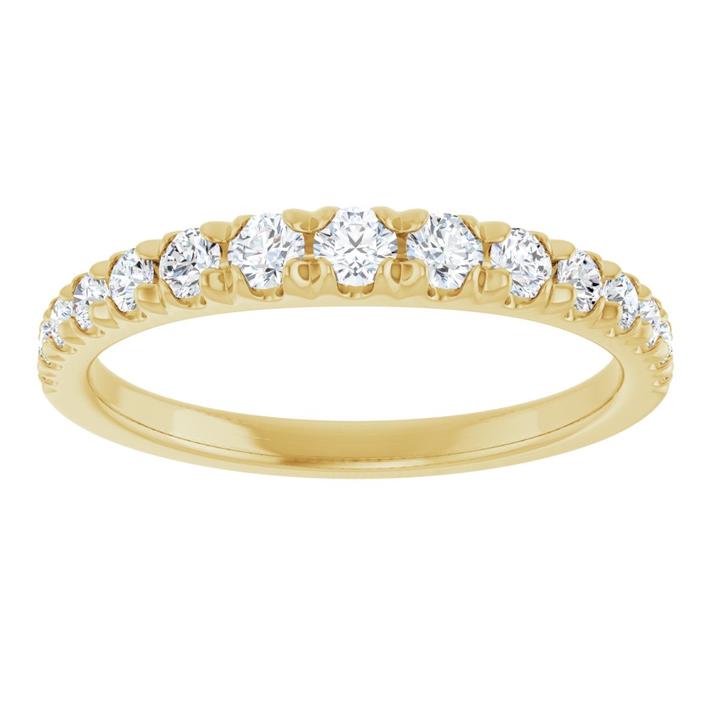 14K Yellow Gold 3/8 CTW Lab-Grown Diamond Anniversary Band