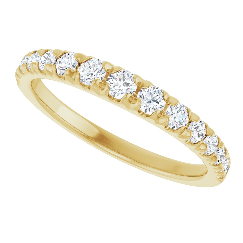 14K Yellow Gold 3/8 CTW Lab-Grown Diamond Anniversary Band