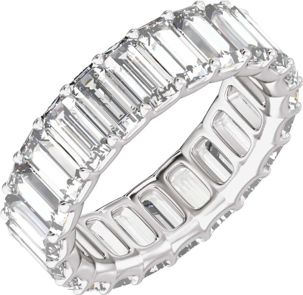 14K White Gold 4 5/8 CTW Lab-Grown Diamond Low Profile Eternity Band