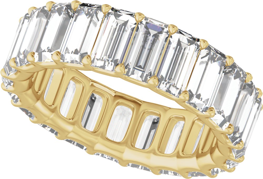 14K Yellow Gold 4 5/8 CTW Lab-Grown Diamond Low Profile Eternity Band