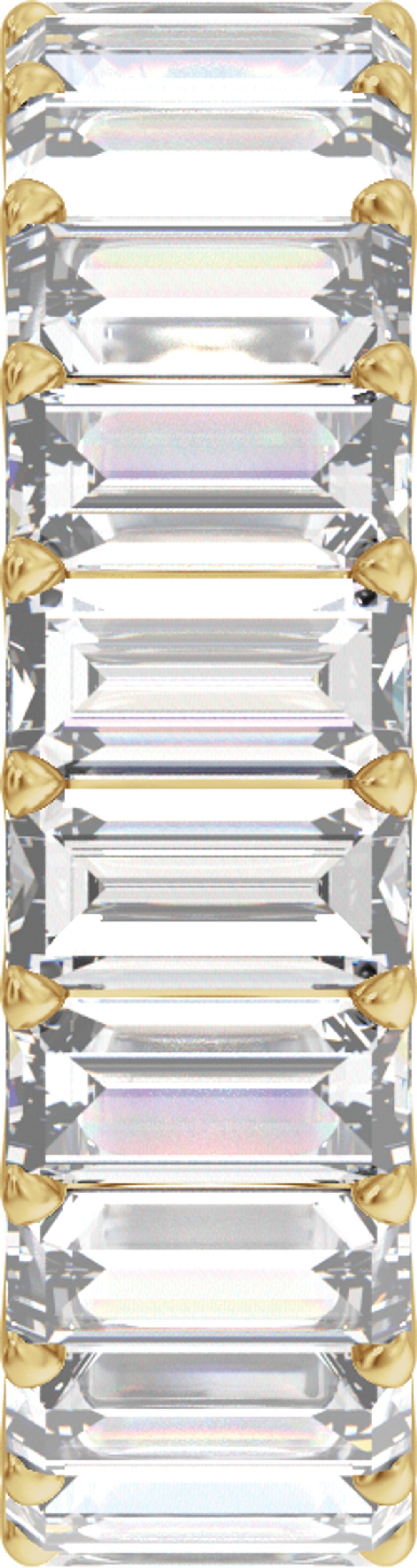 14K Yellow Gold 4 5/8 CTW Lab-Grown Diamond Low Profile Eternity Band