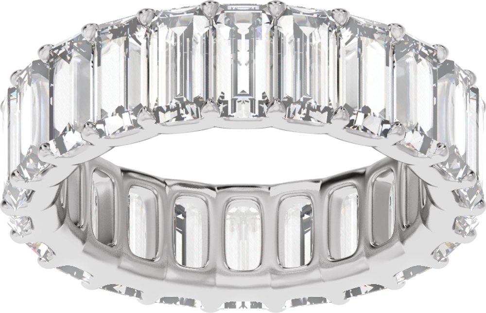 14K White Gold 4 5/8 CTW Lab-Grown Diamond Low Profile Eternity Band