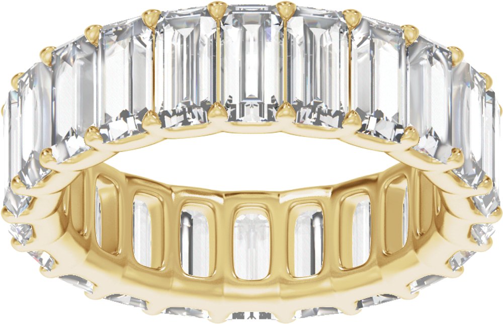14K Yellow Gold 4 5/8 CTW Lab-Grown Diamond Low Profile Eternity Band