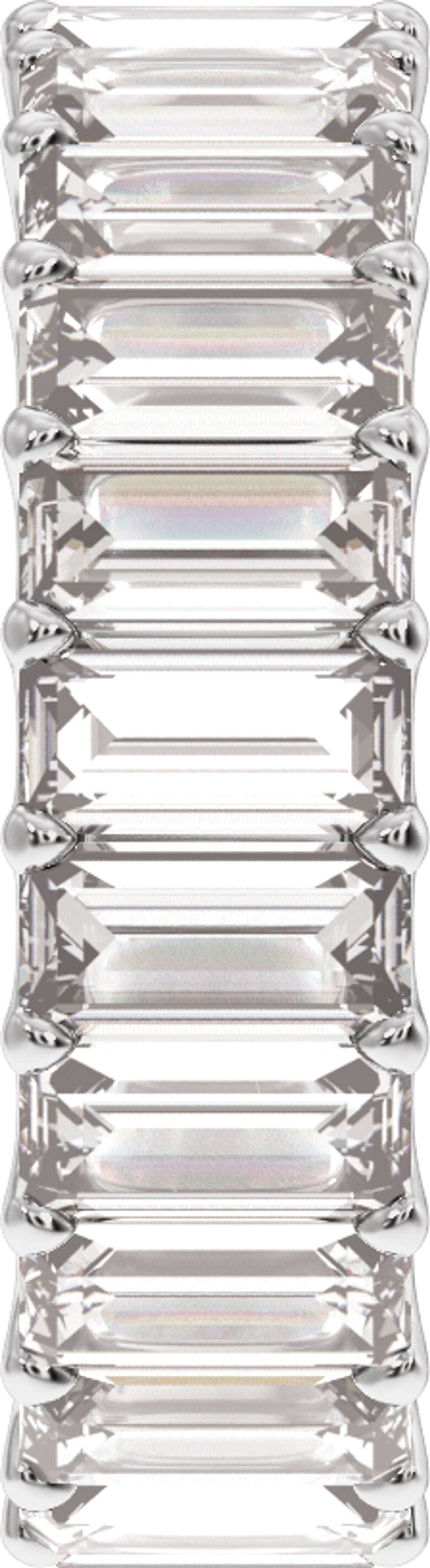 14K White Gold 4 5/8 CTW Lab-Grown Diamond Low Profile Eternity Band