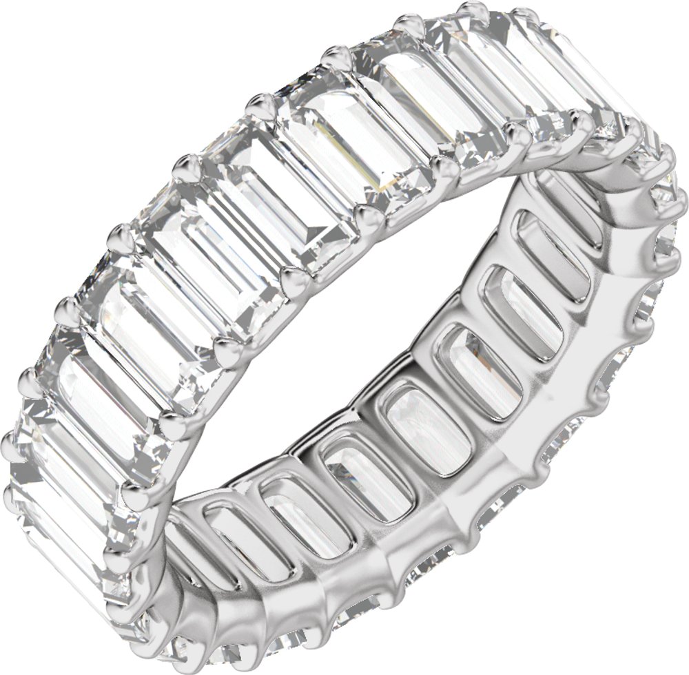 14K White Gold 4 5/8 CTW Lab-Grown Diamond Low Profile Eternity Band