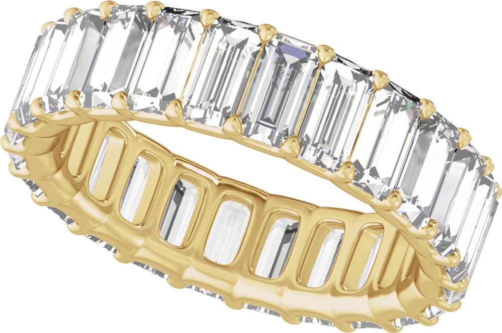 14K Yellow Gold 4 3/4 CTW Lab-Grown Diamond Low Profile Eternity Band