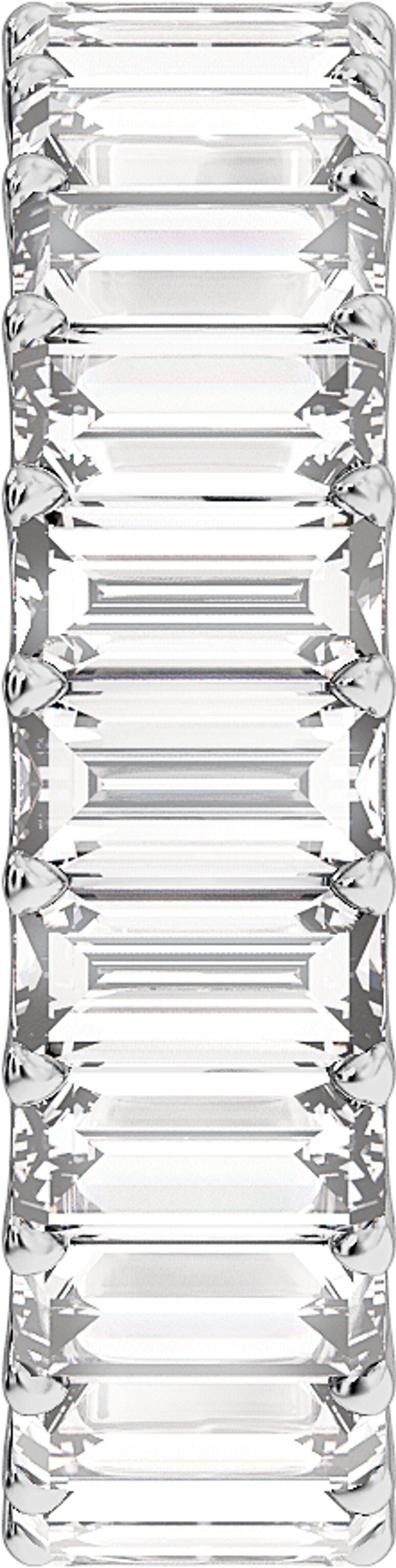 14K White Gold 4 3/4 CTW Lab-Grown Diamond Low Profile Eternity Band