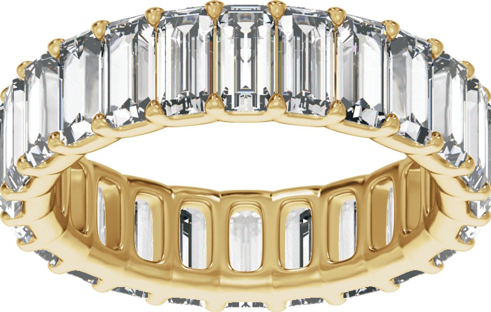14K Yellow Gold 4 3/4 CTW Lab-Grown Diamond Low Profile Eternity Band